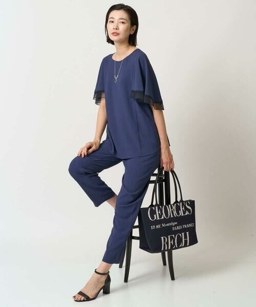 GEORGES RECH / ジョルジュ・レッシュ シャツ・ブラウス | [接触冷感/吸水速乾]シアーレースケープブラウス | 詳細14