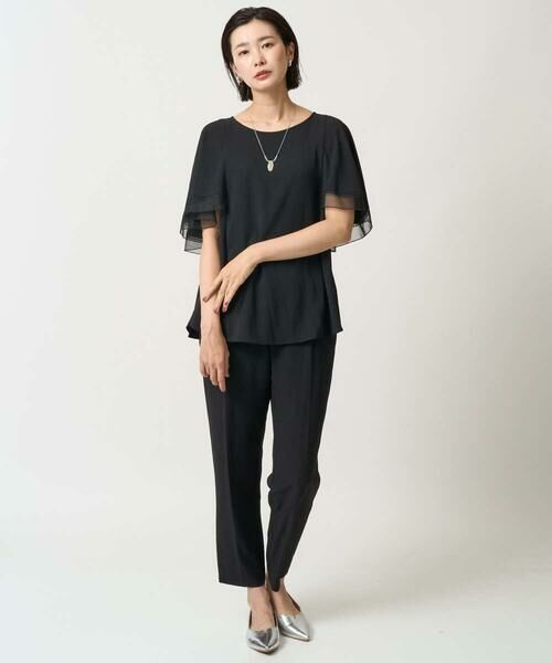 GEORGES RECH / ジョルジュ・レッシュ シャツ・ブラウス | [接触冷感/吸水速乾]シアーレースケープブラウス | 詳細17