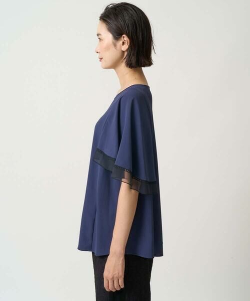 GEORGES RECH / ジョルジュ・レッシュ シャツ・ブラウス | [接触冷感/吸水速乾]シアーレースケープブラウス | 詳細5