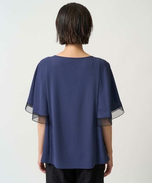 GEORGES RECH / ジョルジュ・レッシュ シャツ・ブラウス | [接触冷感/吸水速乾]シアーレースケープブラウス | 詳細6