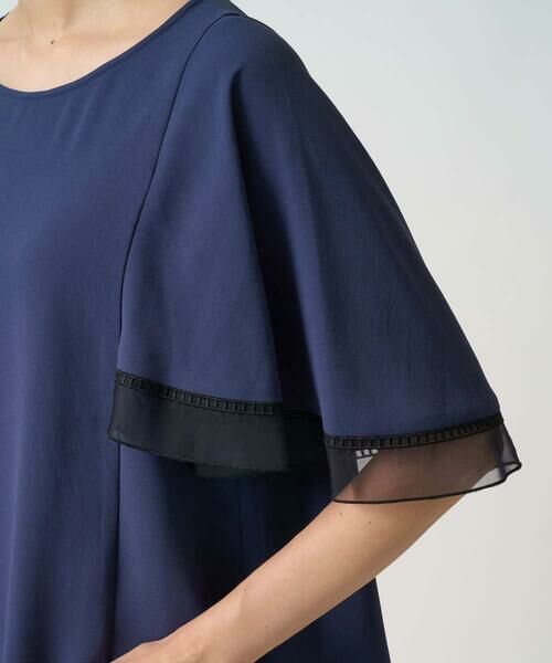 GEORGES RECH / ジョルジュ・レッシュ シャツ・ブラウス | [接触冷感/吸水速乾]シアーレースケープブラウス | 詳細8