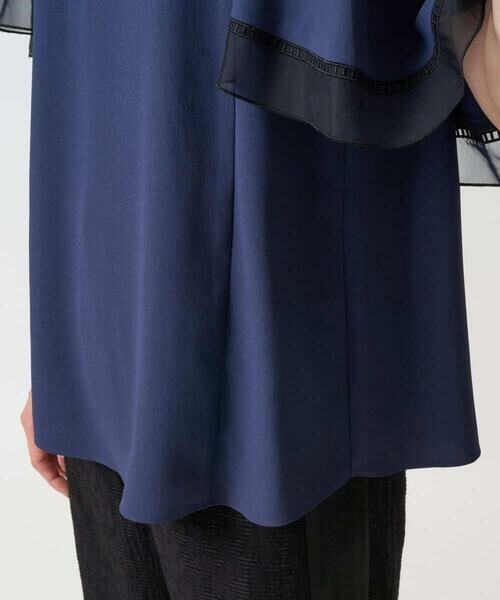 GEORGES RECH / ジョルジュ・レッシュ シャツ・ブラウス | [接触冷感/吸水速乾]シアーレースケープブラウス | 詳細9