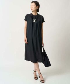 GEORGES RECH / ジョルジュ・レッシュ ロング・マキシ丈ワンピース | [接触冷感/吸水速乾]バンドカラージレワンピース