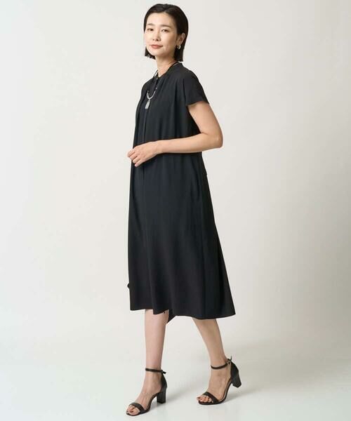 GEORGES RECH / ジョルジュ・レッシュ ロング・マキシ丈ワンピース | [接触冷感/吸水速乾]バンドカラージレワンピース | 詳細14