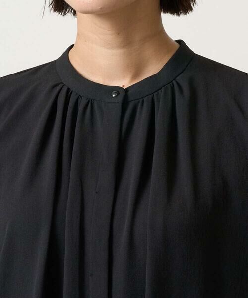 GEORGES RECH / ジョルジュ・レッシュ ロング・マキシ丈ワンピース | [接触冷感/吸水速乾]バンドカラージレワンピース | 詳細5