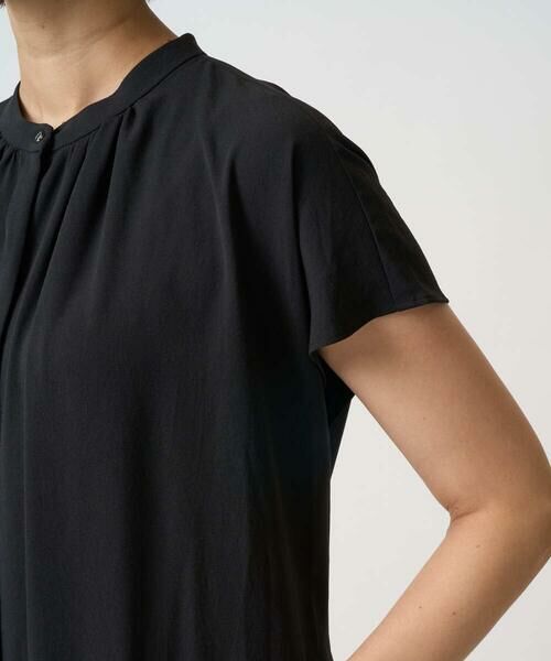 GEORGES RECH / ジョルジュ・レッシュ ロング・マキシ丈ワンピース | [接触冷感/吸水速乾]バンドカラージレワンピース | 詳細6