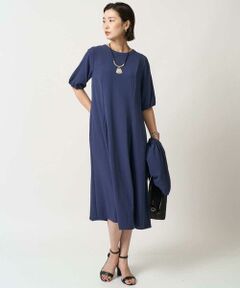 GEORGES RECH / ジョルジュ・レッシュ ロング・マキシ丈ワンピース | [接触冷感/吸水速乾]ボリュームスリーブフレアワンピース