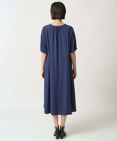 GEORGES RECH / ジョルジュ・レッシュ ロング・マキシ丈ワンピース | [接触冷感/吸水速乾]ボリュームスリーブフレアワンピース | 詳細1