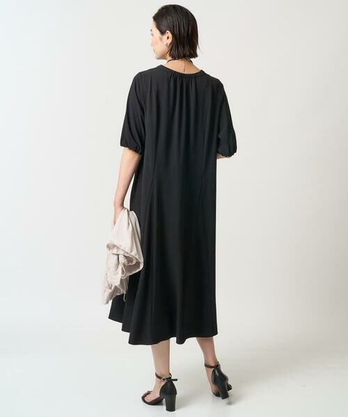 GEORGES RECH / ジョルジュ・レッシュ ロング・マキシ丈ワンピース | [接触冷感/吸水速乾]ボリュームスリーブフレアワンピース | 詳細12