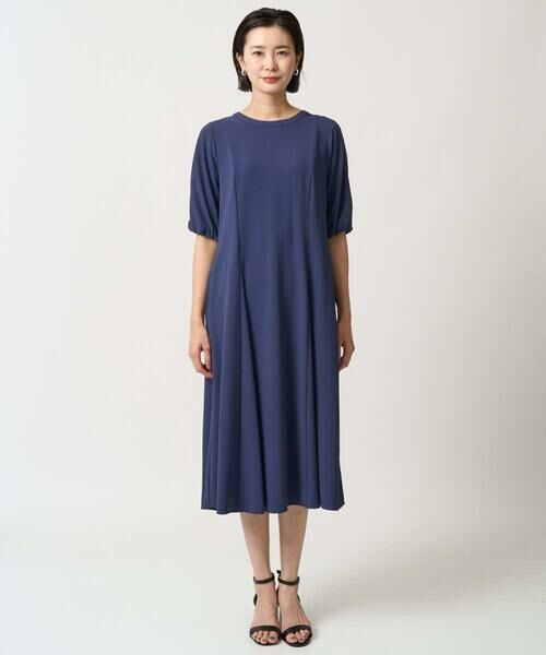 GEORGES RECH / ジョルジュ・レッシュ ロング・マキシ丈ワンピース | [接触冷感/吸水速乾]ボリュームスリーブフレアワンピース | 詳細13