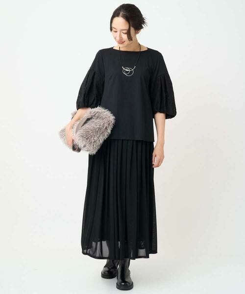 GEORGES RECH / ジョルジュ・レッシュ ロング・マキシ丈スカート | シアーストライプスカート | 詳細16