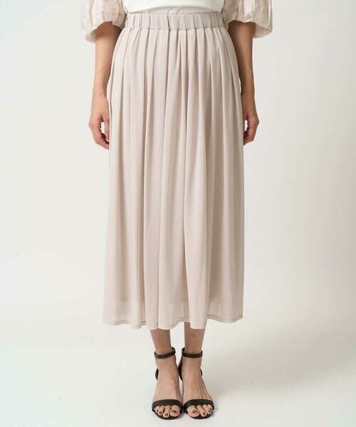 GEORGES RECH / ジョルジュ・レッシュ ロング・マキシ丈スカート | シアーストライプスカート | 詳細3