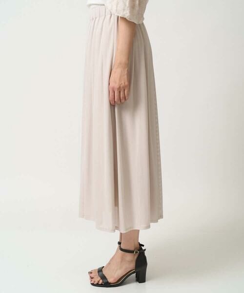 GEORGES RECH / ジョルジュ・レッシュ ロング・マキシ丈スカート | シアーストライプスカート | 詳細4