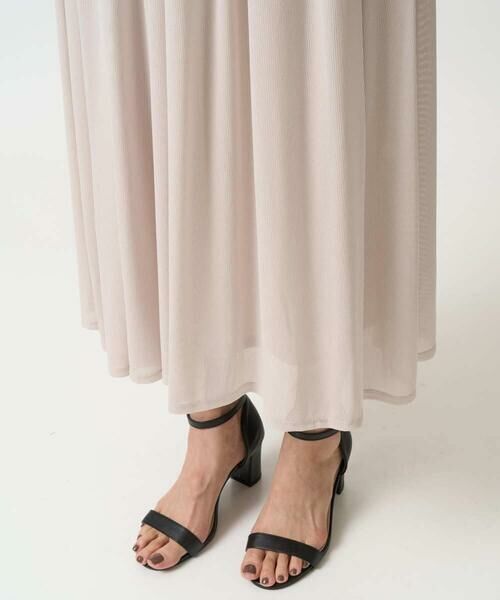 GEORGES RECH / ジョルジュ・レッシュ ロング・マキシ丈スカート | シアーストライプスカート | 詳細7