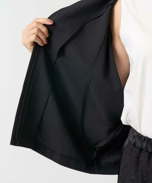 GEORGES RECH / ジョルジュ・レッシュ ノーカラージャケット | [接触冷感/吸水速乾]ドルマンスリーブノーカラージャケット | 詳細11