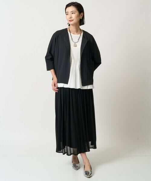 GEORGES RECH / ジョルジュ・レッシュ ノーカラージャケット | [接触冷感/吸水速乾]ドルマンスリーブノーカラージャケット | 詳細14