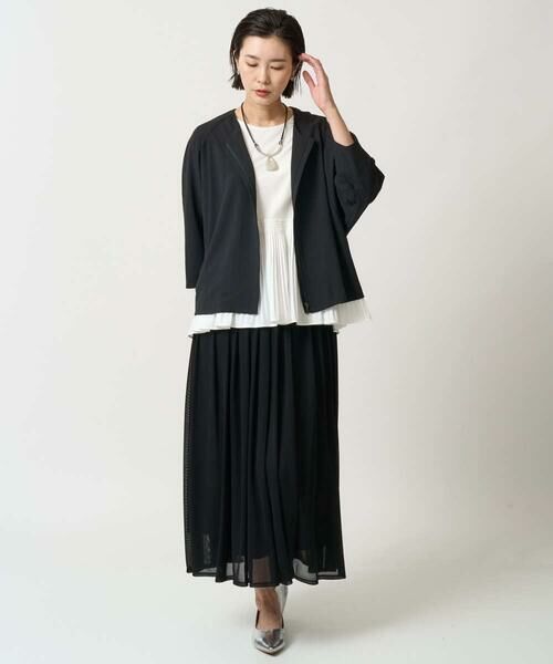 GEORGES RECH / ジョルジュ・レッシュ ノーカラージャケット | [接触冷感/吸水速乾]ドルマンスリーブノーカラージャケット | 詳細15