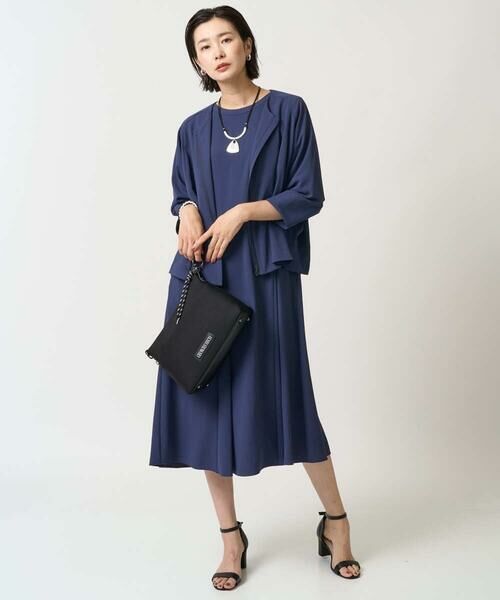 GEORGES RECH / ジョルジュ・レッシュ ノーカラージャケット | [接触冷感/吸水速乾]ドルマンスリーブノーカラージャケット | 詳細16