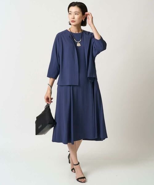 GEORGES RECH / ジョルジュ・レッシュ ノーカラージャケット | [接触冷感/吸水速乾]ドルマンスリーブノーカラージャケット | 詳細17