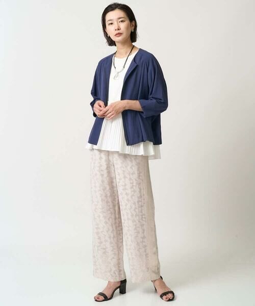 GEORGES RECH / ジョルジュ・レッシュ ノーカラージャケット | [接触冷感/吸水速乾]ドルマンスリーブノーカラージャケット | 詳細18