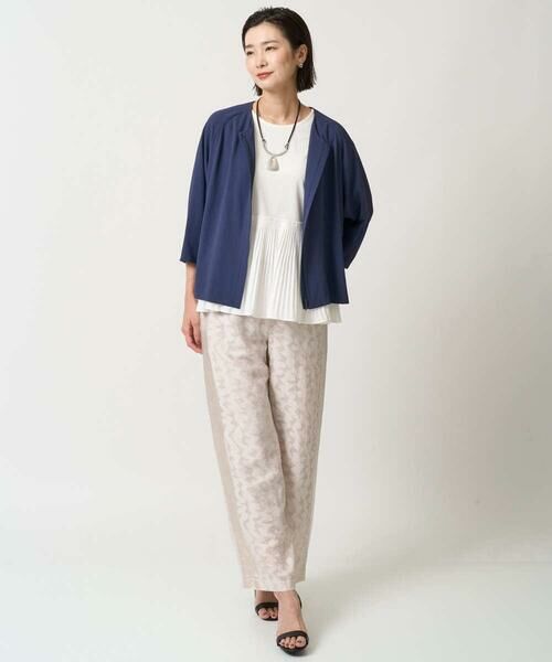 GEORGES RECH / ジョルジュ・レッシュ ノーカラージャケット | [接触冷感/吸水速乾]ドルマンスリーブノーカラージャケット | 詳細19