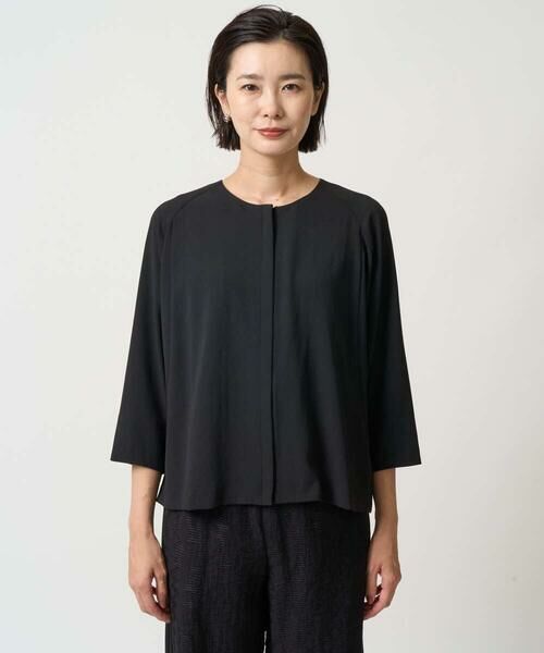 GEORGES RECH / ジョルジュ・レッシュ ノーカラージャケット | [接触冷感/吸水速乾]ドルマンスリーブノーカラージャケット | 詳細4