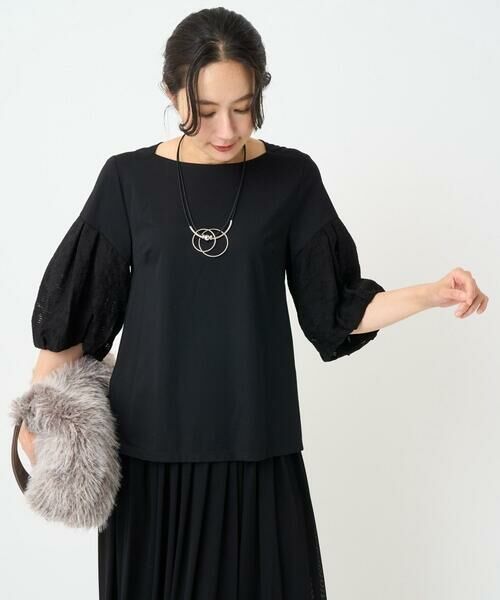 GEORGES RECH / ジョルジュ・レッシュ カットソー | ジャカードバルーンスリーブカットソー | 詳細1