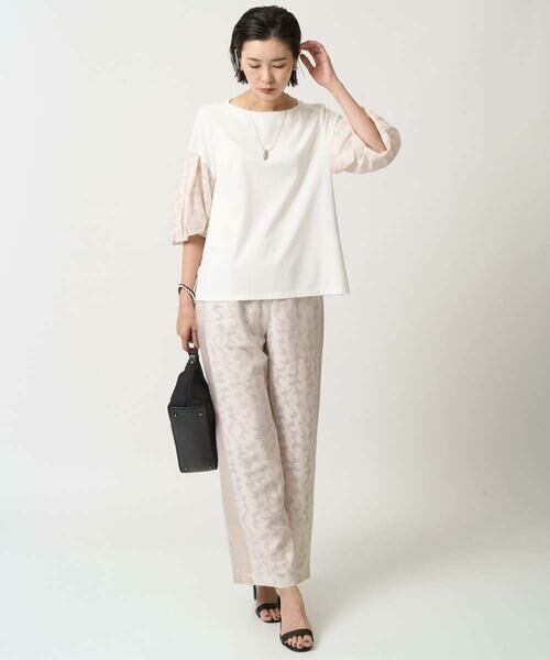 GEORGES RECH / ジョルジュ・レッシュ カットソー | ジャカードバルーンスリーブカットソー | 詳細14