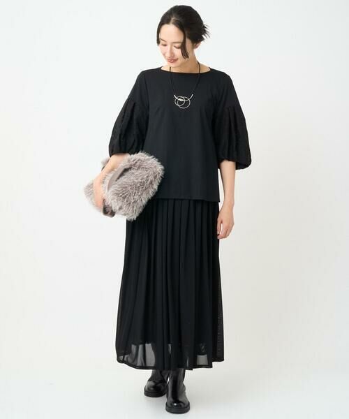 GEORGES RECH / ジョルジュ・レッシュ カットソー | ジャカードバルーンスリーブカットソー | 詳細19