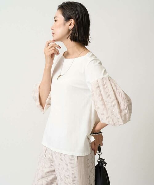 GEORGES RECH / ジョルジュ・レッシュ カットソー | ジャカードバルーンスリーブカットソー | 詳細3