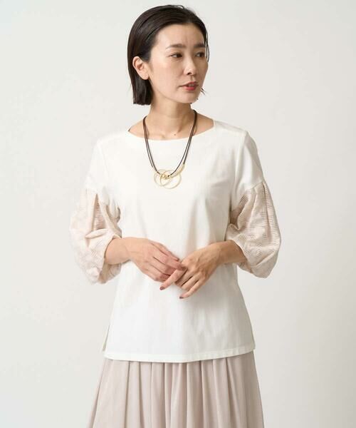 GEORGES RECH / ジョルジュ・レッシュ カットソー | ジャカードバルーンスリーブカットソー | 詳細4