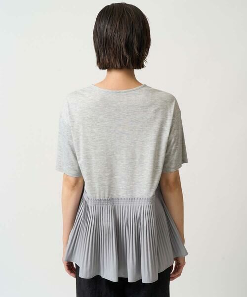 GEORGES RECH / ジョルジュ・レッシュ カットソー | レーヨンプリーツ切替ペプラムカットソー | 詳細10