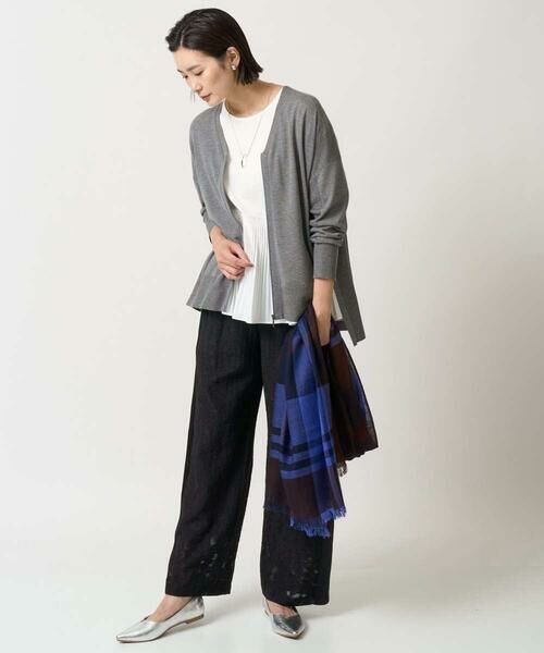 GEORGES RECH / ジョルジュ・レッシュ カットソー | レーヨンプリーツ切替ペプラムカットソー | 詳細20