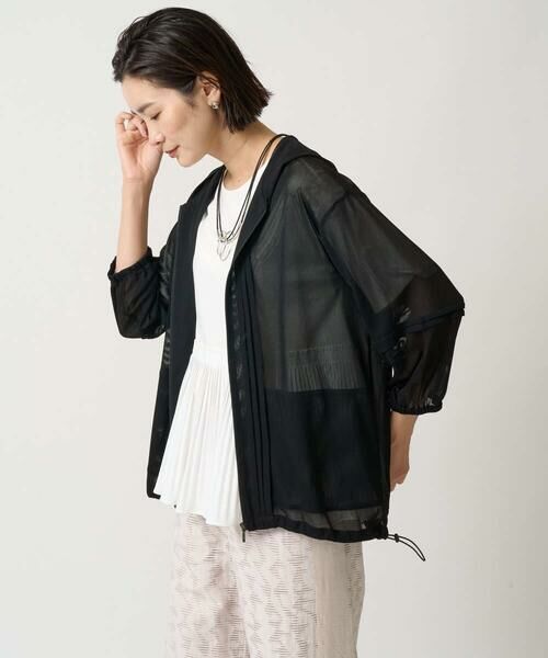 GEORGES RECH / ジョルジュ・レッシュ カットソー | レーヨンプリーツ切替ペプラムカットソー | 詳細3