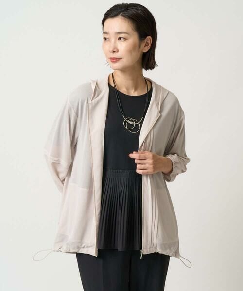 GEORGES RECH / ジョルジュ・レッシュ カットソー | レーヨンプリーツ切替ペプラムカットソー | 詳細5