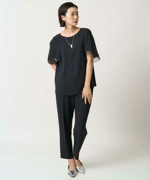 GEORGES RECH / ジョルジュ・レッシュ その他パンツ | [接触冷感/吸水速乾]ジョーゼットテーパードパンツ | 詳細11