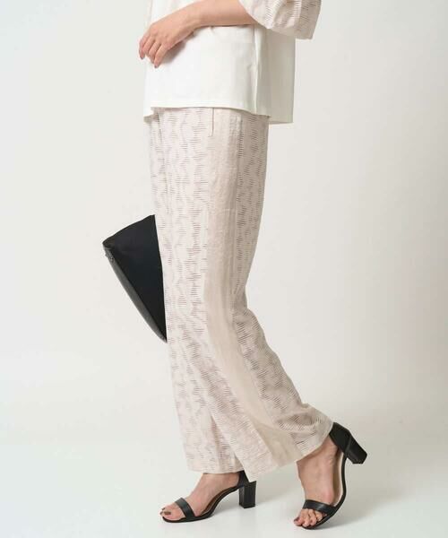 GEORGES RECH / ジョルジュ・レッシュ その他パンツ | シアージャガードサテンワイドパンツ | 詳細2