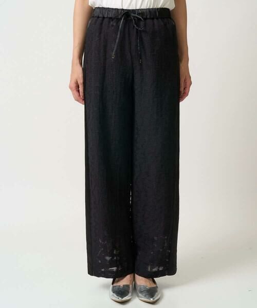 GEORGES RECH / ジョルジュ・レッシュ その他パンツ | シアージャガードサテンワイドパンツ | 詳細4