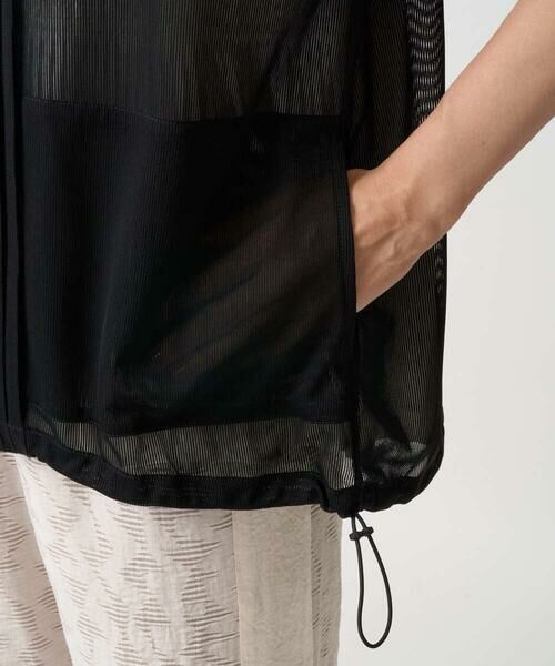 GEORGES RECH / ジョルジュ・レッシュ カーディガン・ボレロ | シアーストライプフードカーディガン | 詳細10