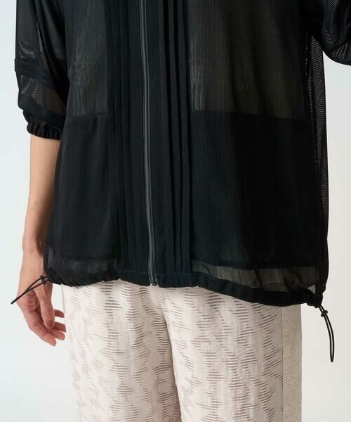GEORGES RECH / ジョルジュ・レッシュ カーディガン・ボレロ | シアーストライプフードカーディガン | 詳細12