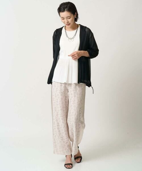 GEORGES RECH / ジョルジュ・レッシュ カーディガン・ボレロ | シアーストライプフードカーディガン | 詳細16