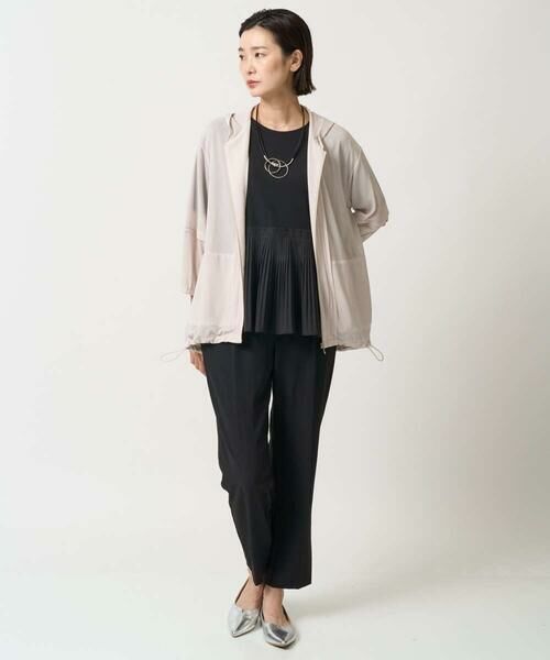 GEORGES RECH / ジョルジュ・レッシュ カーディガン・ボレロ | シアーストライプフードカーディガン | 詳細18