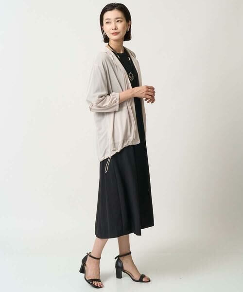 GEORGES RECH / ジョルジュ・レッシュ カーディガン・ボレロ | シアーストライプフードカーディガン | 詳細20