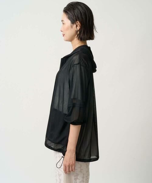 GEORGES RECH / ジョルジュ・レッシュ カーディガン・ボレロ | シアーストライプフードカーディガン | 詳細6