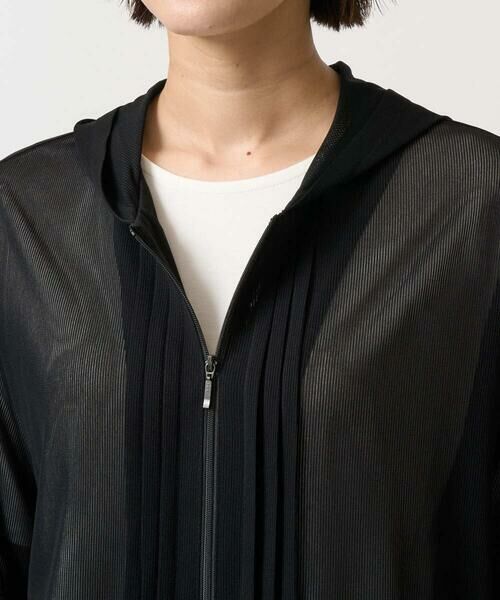 GEORGES RECH / ジョルジュ・レッシュ カーディガン・ボレロ | シアーストライプフードカーディガン | 詳細8