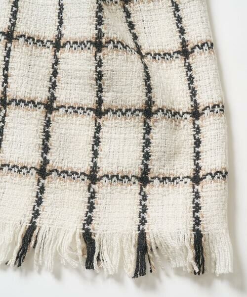 GEORGES RECH / ジョルジュ・レッシュ マフラー・ショール・スヌード・ストール | ラメツイードチェックウールストール | 詳細2