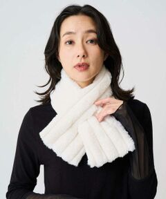 GEORGES RECH / ジョルジュ・レッシュ マフラー・ショール・スヌード・ストール | ストライプフェイクファーティペット