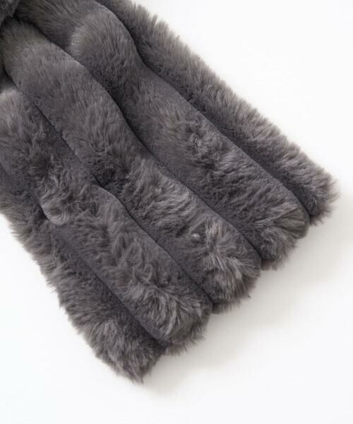 GEORGES RECH / ジョルジュ・レッシュ マフラー・ショール・スヌード・ストール | ストライプフェイクファーティペット | 詳細5