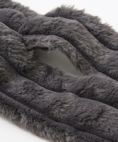 GEORGES RECH / ジョルジュ・レッシュ マフラー・ショール・スヌード・ストール | ストライプフェイクファーティペット | 詳細7