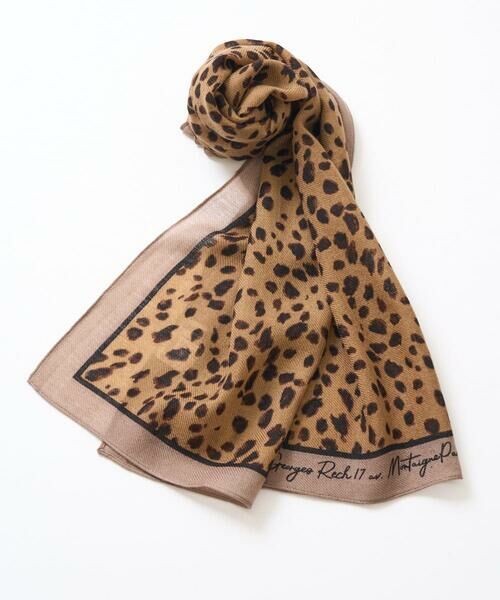 GEORGES RECH / ジョルジュ・レッシュ マフラー・ショール・スヌード・ストール | レオパードウールストール | 詳細2